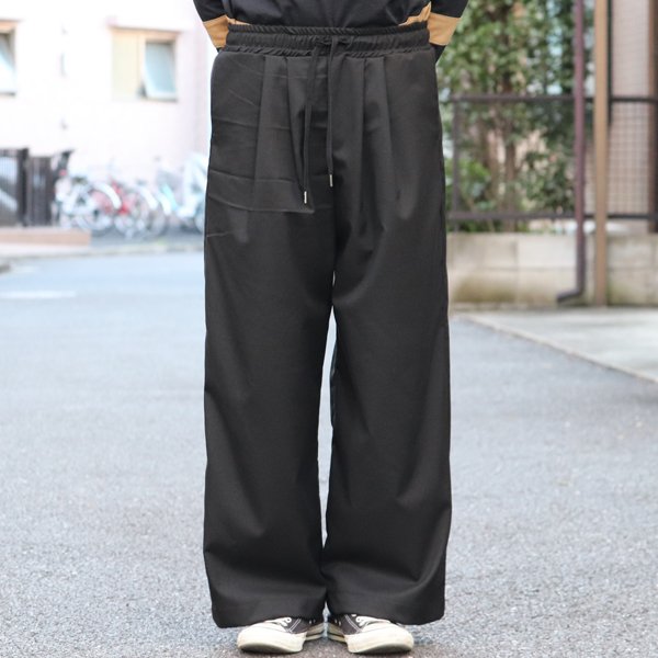 画像8: ギャバジンストレッチ　タックワイド　イージーパンツ【MADE IN JAPAN】『日本製』【送料無料】/ Upscape Audience