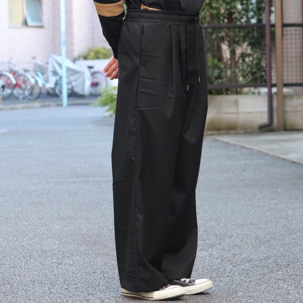 画像12: ギャバジンストレッチ　タックワイド　イージーパンツ【MADE IN JAPAN】『日本製』【送料無料】/ Upscape Audience