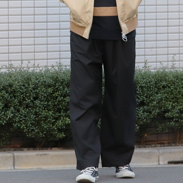 画像6: ギャバジンストレッチ　タックワイド　イージーパンツ【MADE IN JAPAN】『日本製』【送料無料】/ Upscape Audience