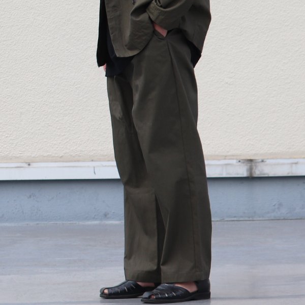 画像3: グリストーンW 綿ナイロン高密度ギャバ 2タック ワイドパンツ【MADE IN JAPAN】『日本製』/ Upscape Audience