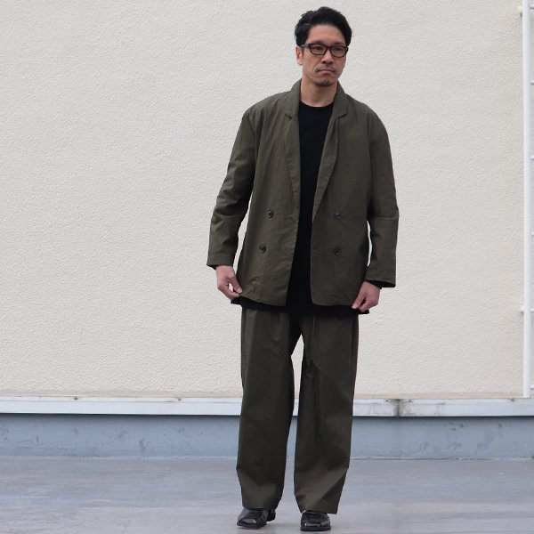 画像8: グリストーンW 綿ナイロン高密度ギャバ 2タック ワイドパンツ【MADE IN JAPAN】『日本製』/ Upscape Audience