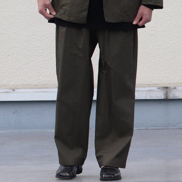 画像9: グリストーンW 綿ナイロン高密度ギャバ 2タック ワイドパンツ【MADE IN JAPAN】『日本製』/ Upscape Audience