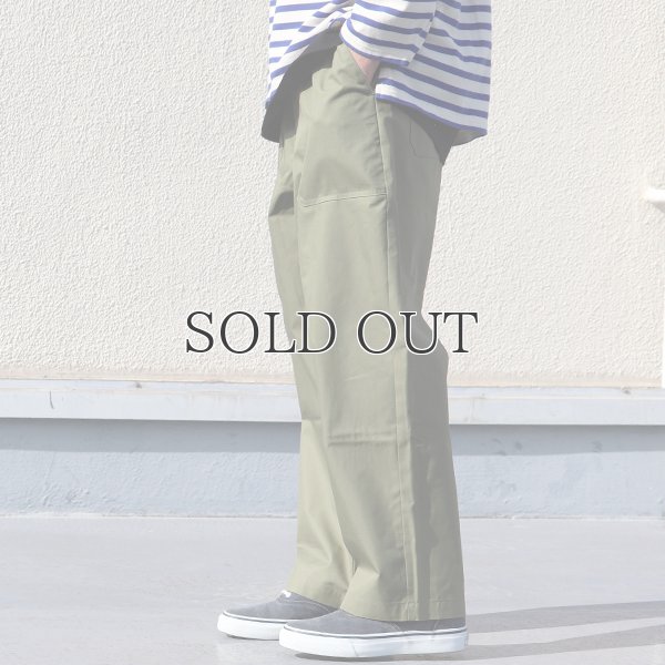 画像4: グリストーンW 綿ナイロン高密度ギャバ ベイカー ワイドパンツ【MADE IN JAPAN】『日本製』/ Upscape Audience