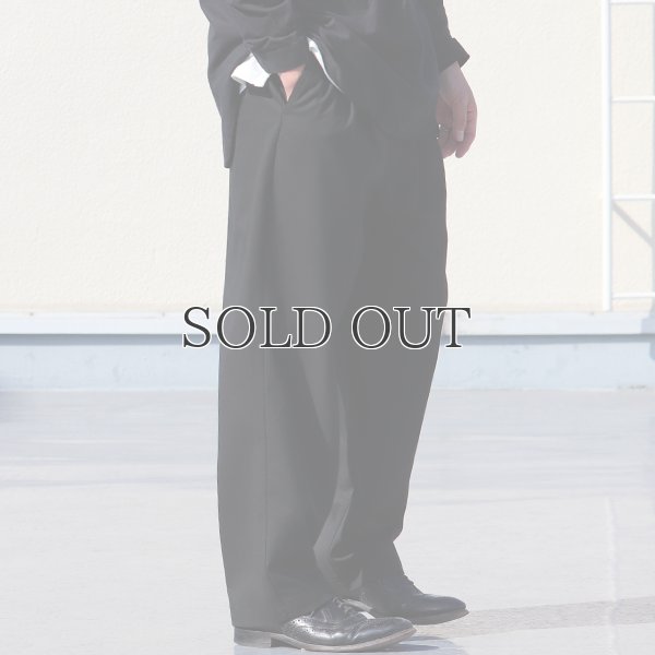 画像5: ギャバジンストレッチ 2タック イージーワイドパンツ【MADE IN JAPAN】『日本製』/ Upscape Audience