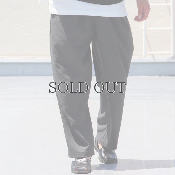 画像3: ギャバジンストレッチ 2タック イージーワイドパンツ【MADE IN JAPAN】『日本製』/ Upscape Audience