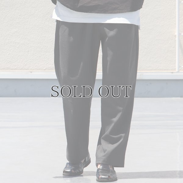 画像4: ギャバジンストレッチ 2タック イージーワイドパンツ【MADE IN JAPAN】『日本製』/ Upscape Audience