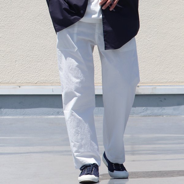 画像8: 馬布ヴィンテージフィニッシュ(ホースクロス) ベイカー ワイドパンツ【MADE IN JAPAN】『日本製』/ Upscape Audience