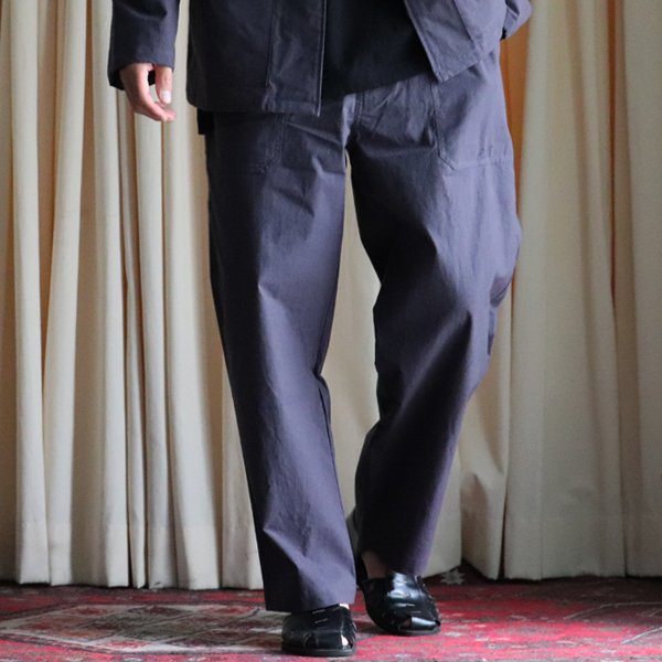 画像4: 馬布ヴィンテージフィニッシュ(ホースクロス) ベイカー ワイドパンツ【MADE IN JAPAN】『日本製』/ Upscape Audience