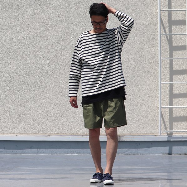 画像6: グリストーンW 綿ナイロン高密度ギャバ 2タックワイドショーツ【MADE IN JAPAN】『日本製』/ Upscape Audience