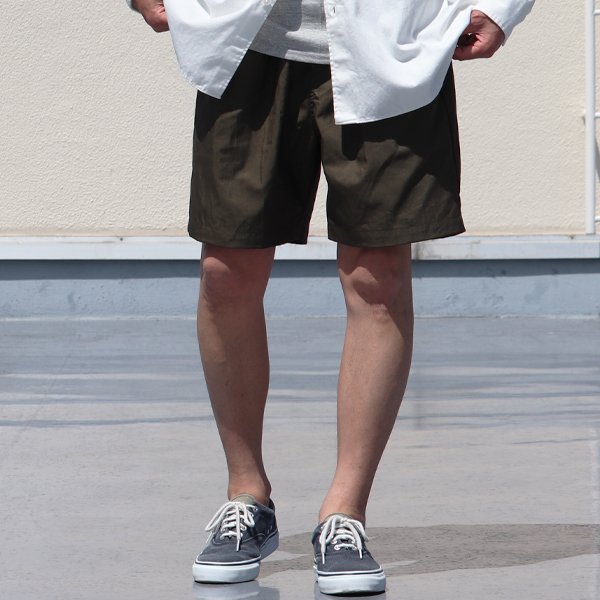 画像8: グリストーンW 綿ナイロン高密度ギャバ 2タックワイドショーツ【MADE IN JAPAN】『日本製』/ Upscape Audience