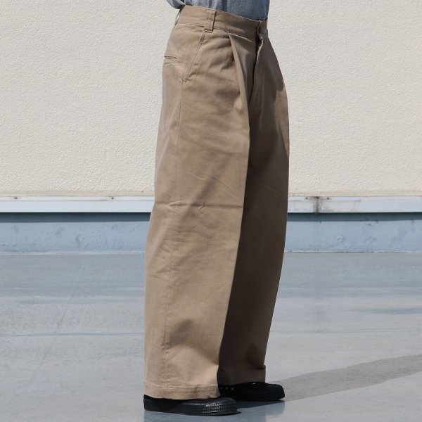 画像14: ヘビーウェイト 7/- コットンツイル 1タックワイドパンツ 【MADE IN JAPAN】『日本製』【送料無料】/ Upscape Audience