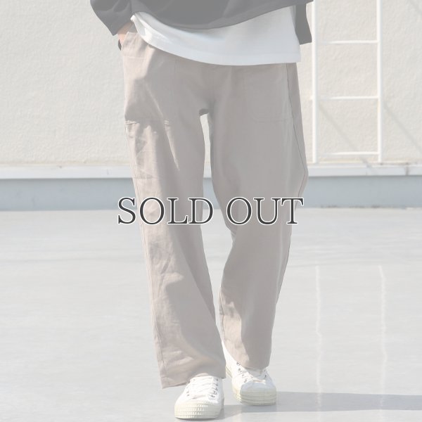 画像3: 綿麻ビンテージソフトキャンバス ベイカー ワイドイージーパンツ【MADE IN JAPAN】『日本製』【送料無料】 / Upscape Audience