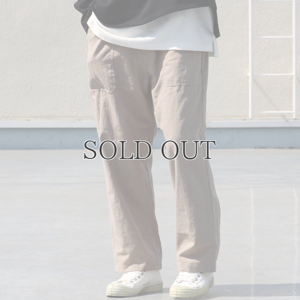 画像4: 綿麻ビンテージソフトキャンバス ベイカー ワイドイージーパンツ【MADE IN JAPAN】『日本製』【送料無料】 / Upscape Audience
