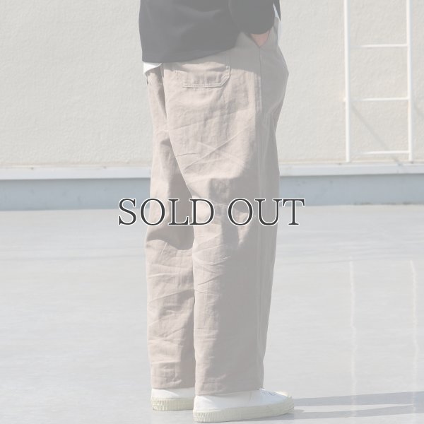 画像6: 綿麻ビンテージソフトキャンバス ベイカー ワイドイージーパンツ【MADE IN JAPAN】『日本製』【送料無料】 / Upscape Audience