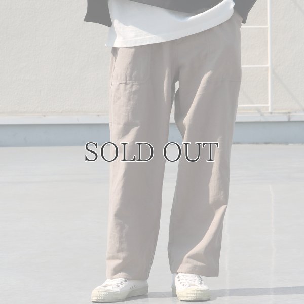 画像9: 綿麻ビンテージソフトキャンバス ベイカー ワイドイージーパンツ【MADE IN JAPAN】『日本製』【送料無料】 / Upscape Audience