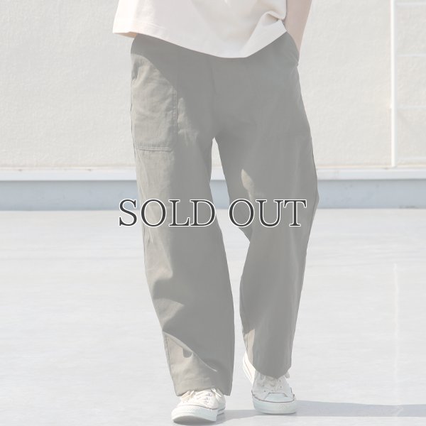 画像4: 綿麻ビンテージソフトキャンバス ベイカー ワイドイージーパンツ【MADE IN JAPAN】『日本製』【送料無料】 / Upscape Audience