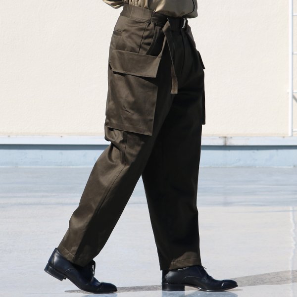 画像4: 30/2ウエポン M-44  ビッグカーゴ ベルト付 2タックワイドイージーパンツ【MADE IN JAPAN】『日本製』/ Upscape Audience