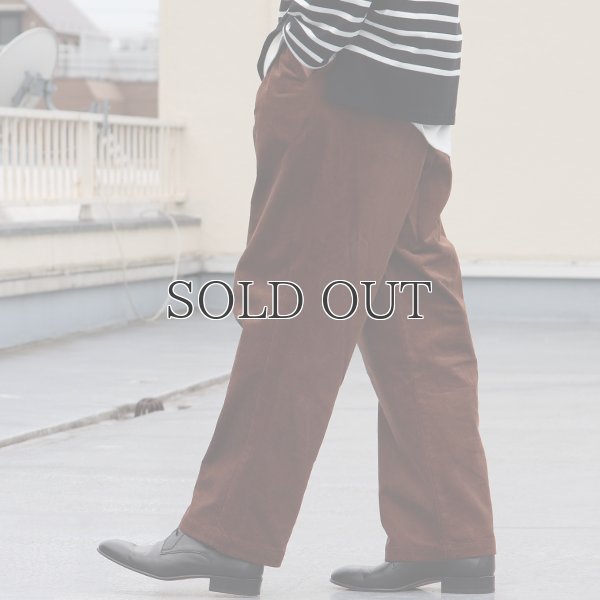 画像14: 14W(ウェール)コール天(コーデュロイ)2タック ワイドイージーパンツ【MADE IN JAPAN】『日本製』【送料無料】/ Upscape Audience