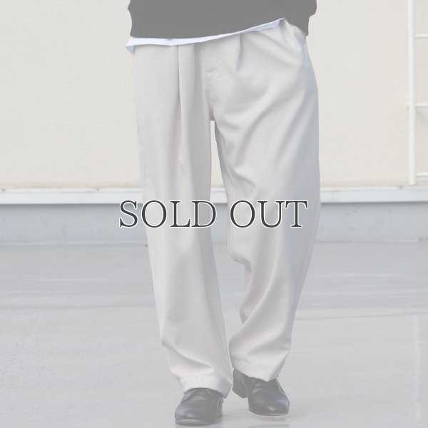 画像3: Reflax®(リフラクス)テック リネンライク ウェザー 1タックワイドイージーパンツ【MADE IN JAPAN】『日本製』/ Upscape Audience