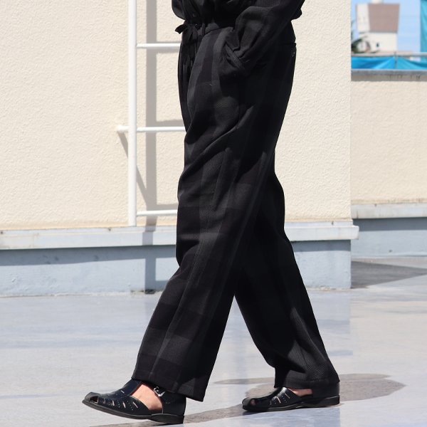 画像7: 10/2 ヘヴィツイル ヴィンテージチェック 2タック ワイド イージーパンツ【MADE IN JAPAN】『日本製』【送料無料】/ Upscape Audience