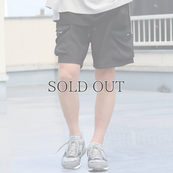 画像3: TECH サッカーストライプ ストレージ カーゴ ポケット イージーショーツ【MADE IN JAPAN】『日本製』 / Upscape Audience