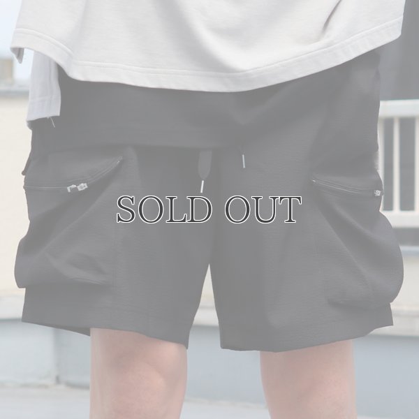 画像6: TECH サッカーストライプ ストレージ カーゴ ポケット イージーショーツ【MADE IN JAPAN】『日本製』 / Upscape Audience