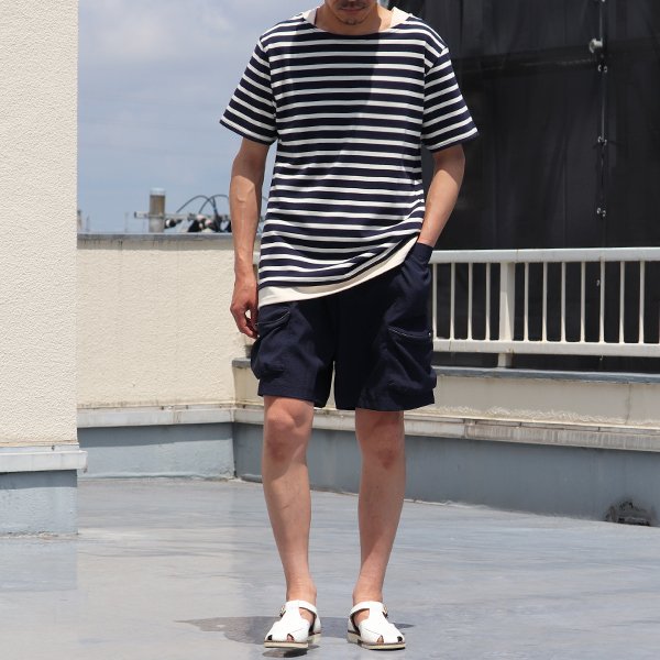 画像7: TECH サッカーストライプ ストレージ カーゴ ポケット イージーショーツ【MADE IN JAPAN】『日本製』 / Upscape Audience