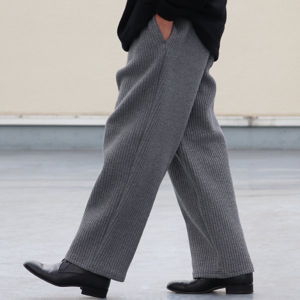 画像7: 「尾州」コットンキルト 2タック ワイド イージーパンツ『日本製』【送料無料】 / Upscape Audience