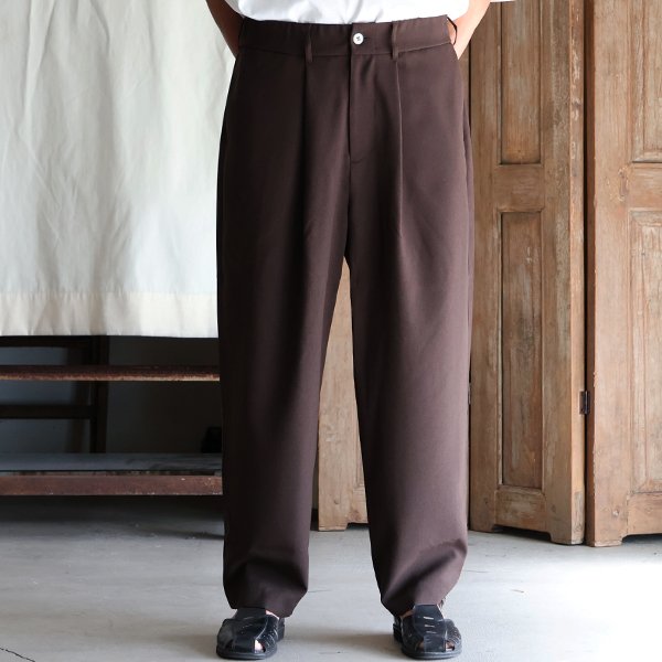 画像3: Naturemier™（ナチュレミア）TECH リネンライクトロピカル 1タック ワイドテーパード イージーパンツ【MADE IN JAPAN】『日本製』【送料無料】/ Upscape Audience