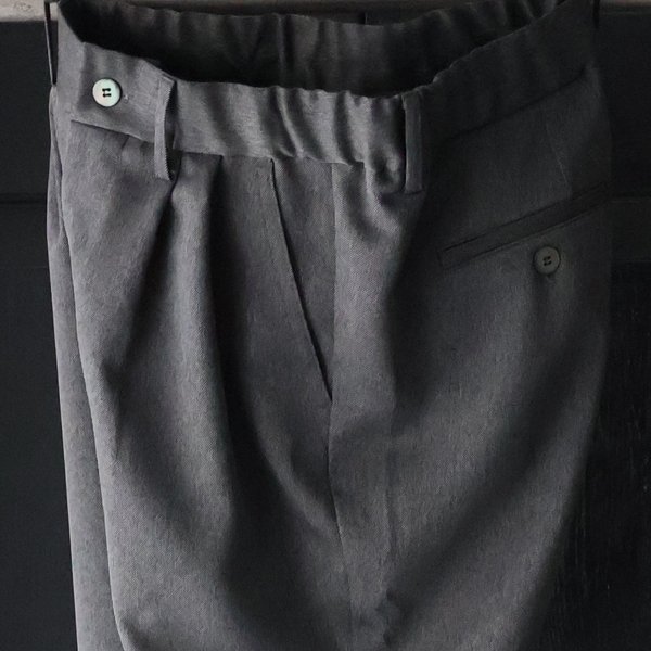 画像15: Naturemier™️(ナチュレミア)TECH リネンライク メランジツイル 2タック テーパード イージーパンツ【MADE IN JAPAN】『日本製』【送料無料】/ Upscape Audience