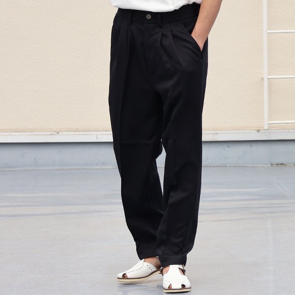 画像4: Naturemier™️(ナチュレミア)TECH リネンライク メランジツイル 2タック テーパード イージーパンツ【MADE IN JAPAN】『日本製』【送料無料】/ Upscape Audience