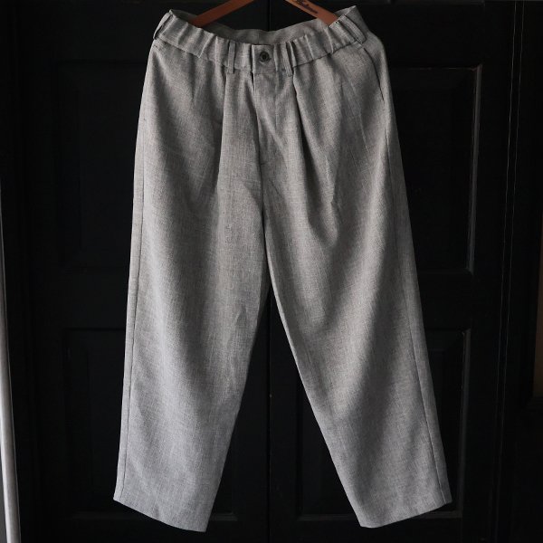 画像20: Naturemier™️（ナチュレミア）TECH リネンライク メランジクロス 1タック ワイド イージーパンツ【MADE IN JAPAN】『日本製』/ Upscape Audience