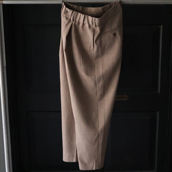 画像14: Naturemier™️（ナチュレミア）TECH リネンライク メランジクロス 1タック ワイド イージーパンツ【MADE IN JAPAN】『日本製』/ Upscape Audience