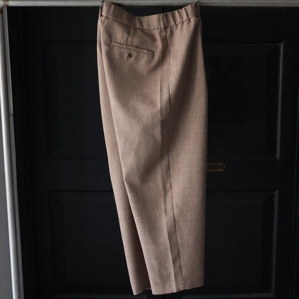 画像15: Naturemier™️（ナチュレミア）TECH リネンライク メランジクロス 1タック ワイド イージーパンツ【MADE IN JAPAN】『日本製』/ Upscape Audience