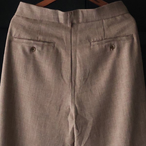 画像17: Naturemier™️（ナチュレミア）TECH リネンライク メランジクロス 1タック ワイド イージーパンツ【MADE IN JAPAN】『日本製』/ Upscape Audience