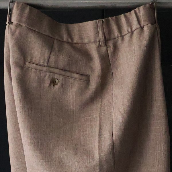 画像19: Naturemier™️（ナチュレミア）TECH リネンライク メランジクロス 1タック ワイド イージーパンツ【MADE IN JAPAN】『日本製』/ Upscape Audience