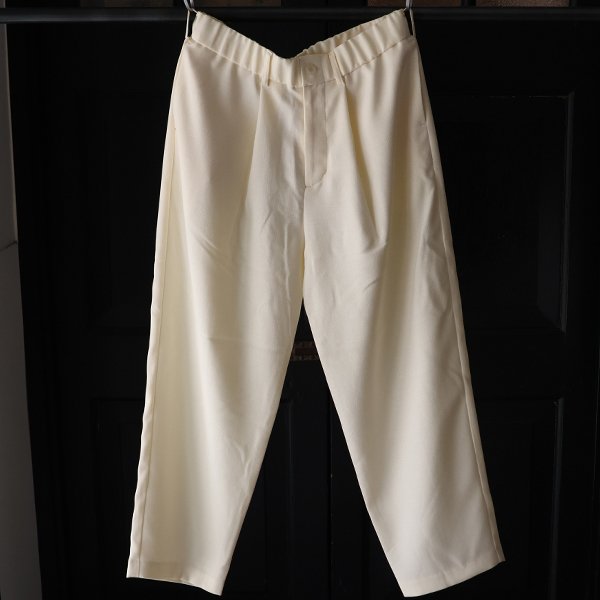 画像8: Naturemier™️（ナチュレミア）TECH リネンライク メランジクロス 1タック ワイド イージーパンツ【MADE IN JAPAN】『日本製』/ Upscape Audience