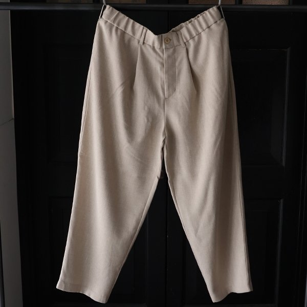 画像10: Naturemier™️（ナチュレミア）TECH リネンライク メランジクロス 1タック ワイド イージーパンツ【MADE IN JAPAN】『日本製』/ Upscape Audience