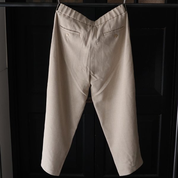 画像11: Naturemier™️（ナチュレミア）TECH リネンライク メランジクロス 1タック ワイド イージーパンツ【MADE IN JAPAN】『日本製』/ Upscape Audience