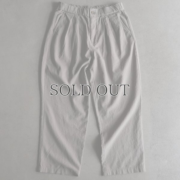 画像10: 「和歌山」綿麻ビンテージソフトキャンバス 2タック イージーワイドパンツ【MADE IN JAPAN】『日本製』 / Upscape Audience