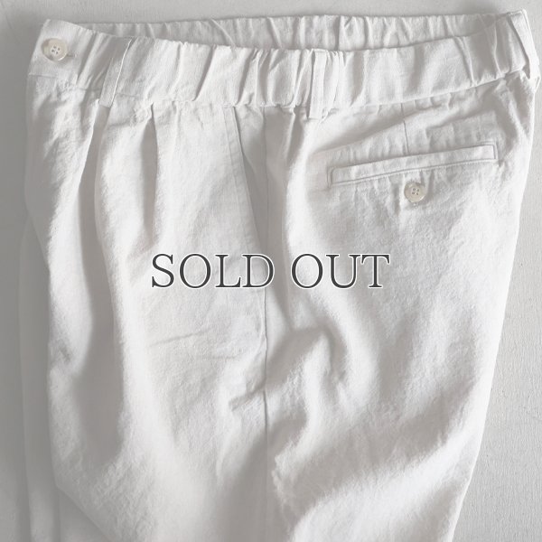 画像8: 「和歌山」綿麻ビンテージソフトキャンバス 2タック イージーワイドパンツ【MADE IN JAPAN】『日本製』 / Upscape Audience