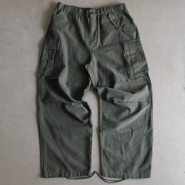 画像8: 綿麻キャンバス M-65 US ARMY カーゴ イージーパンツ /Audience