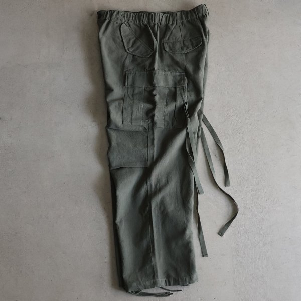 画像10: 綿麻キャンバス M-65 US ARMY カーゴ イージーパンツ /Audience