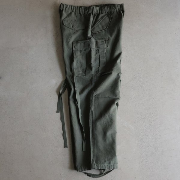 画像11: 綿麻キャンバス M-65 US ARMY カーゴ イージーパンツ /Audience