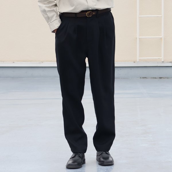 画像3: Naturemier TM (ナチュレミア)　TECH リネンライク メランジクロス 2タック イージー テーパードパンツ【MADE IN JAPAN】『日本製』【送料無料】/ Upscape Audience