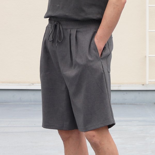 画像4: Naturemier™ (ナチュレミア) TECH リネンライクトロワッシャー 2タック イージーショーツ【MADE IN JAPAN】『日本製』 / Upscape Audience