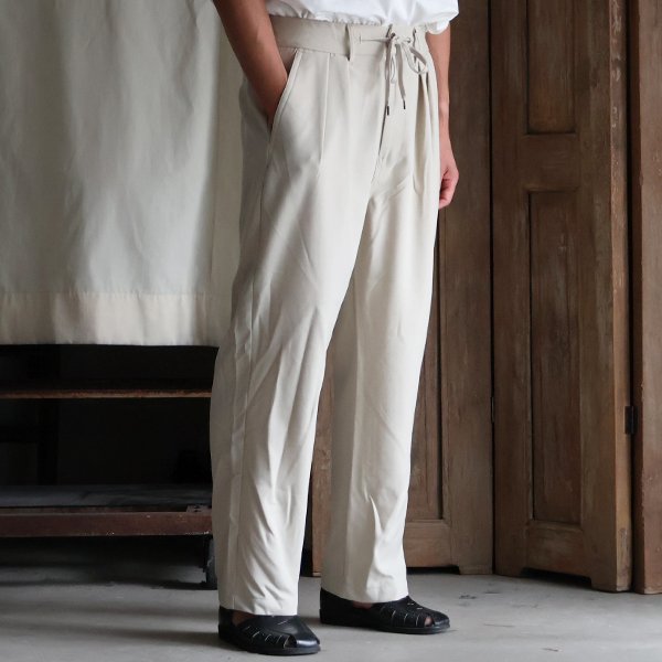画像11: Naturemier TM (ナチュレミア) TECH リネンライク トロワッシャー 2タック ワイド イージーパンツ【MADE IN JAPAN】『日本製』/ Upscape Audience