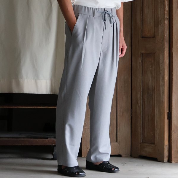 画像17: Naturemier TM (ナチュレミア) TECH リネンライク トロワッシャー 2タック ワイド イージーパンツ【MADE IN JAPAN】『日本製』/ Upscape Audience