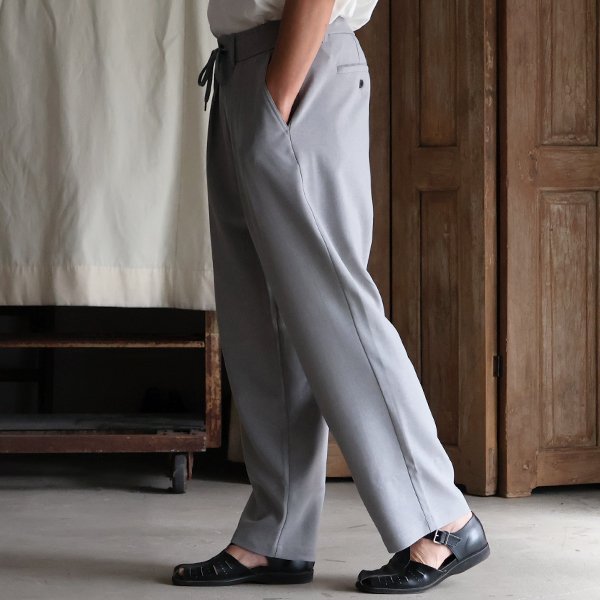 画像19: Naturemier TM (ナチュレミア) TECH リネンライク トロワッシャー 2タック ワイド イージーパンツ【MADE IN JAPAN】『日本製』/ Upscape Audience