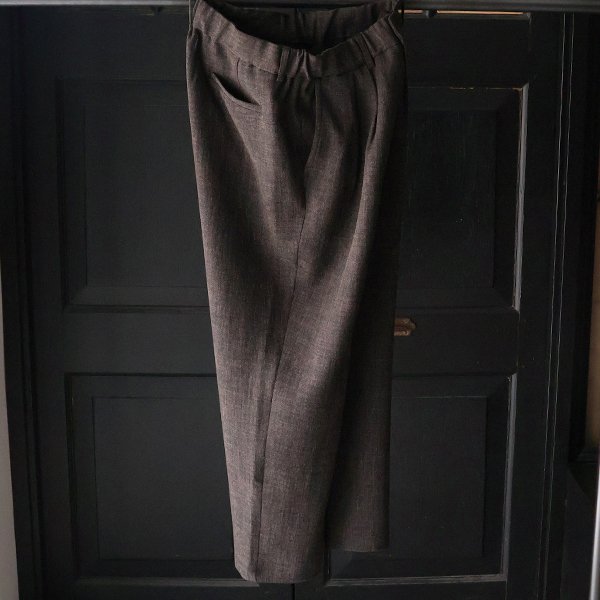 画像14: Naturemier TM (ナチュレミア) TECH リネンライク メランジツイル 2タック ワイド イージーパンツ【MADE IN JAPAN】『日本製』【送料無料】/ Upscape Audience